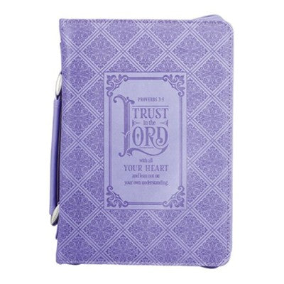 Trust in the Lord Bible Cover - Purple Medium