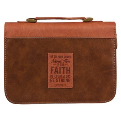 Be on Your Guard Stand Firm in the Faith Bible Cover - Medium