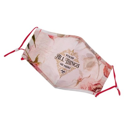 With God All Things Face Mask