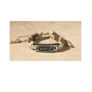 Bracelet - Leather - WWJD?