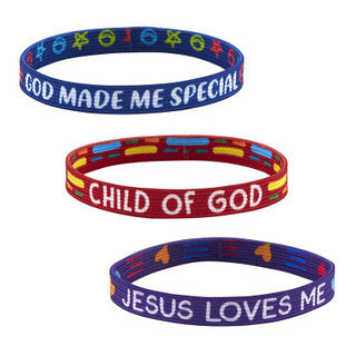 Wristband - Youth-Child - Faith Inspirational Quotes one size