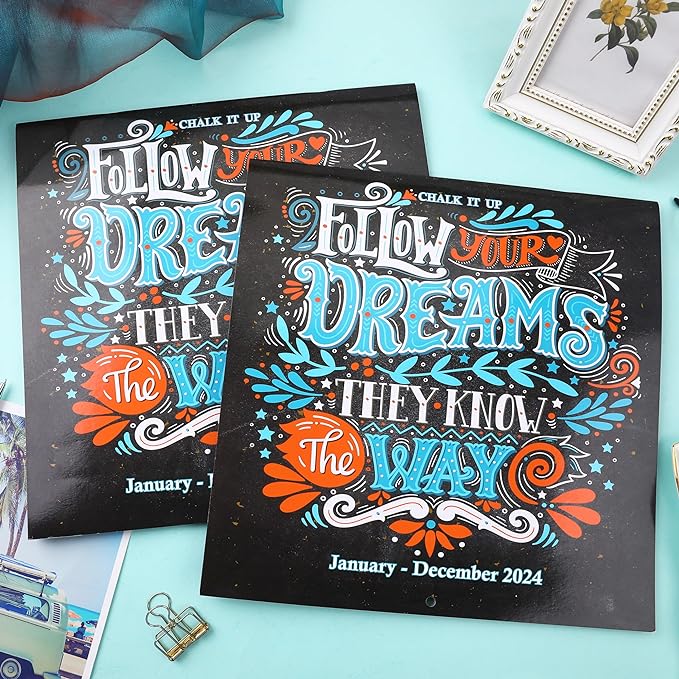 Calendar-2023 - June 2024 - Follow Your Dream --18-months