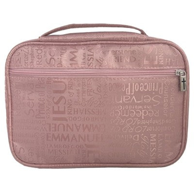 Bible Cover - Names of Jesus - Pink, X-Large