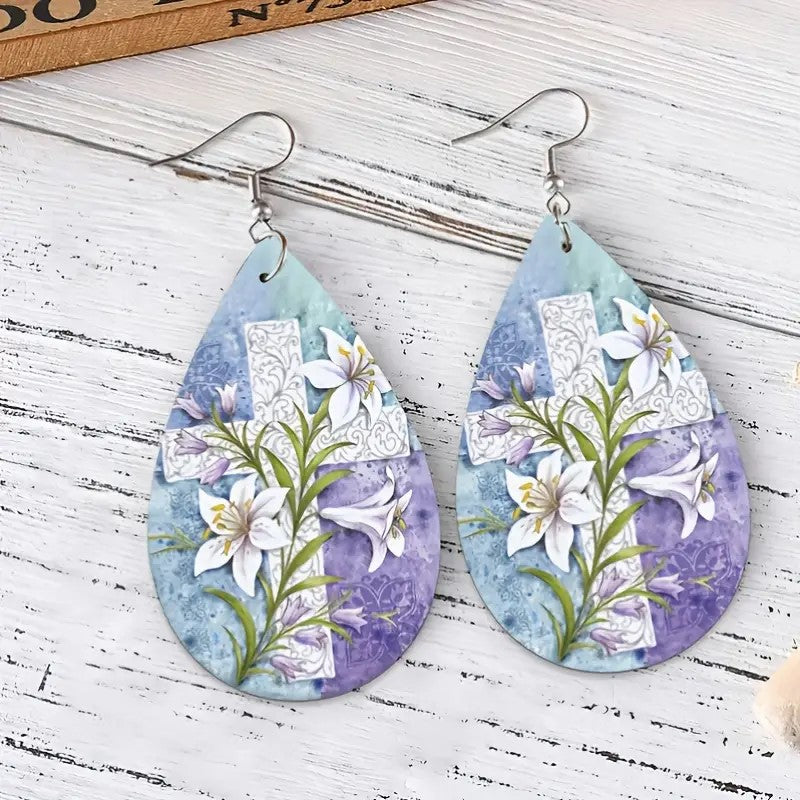 Earrings - Pierced - Easter Lily