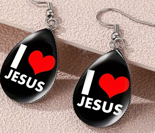 Earrings - Pierced - I Love Jesus