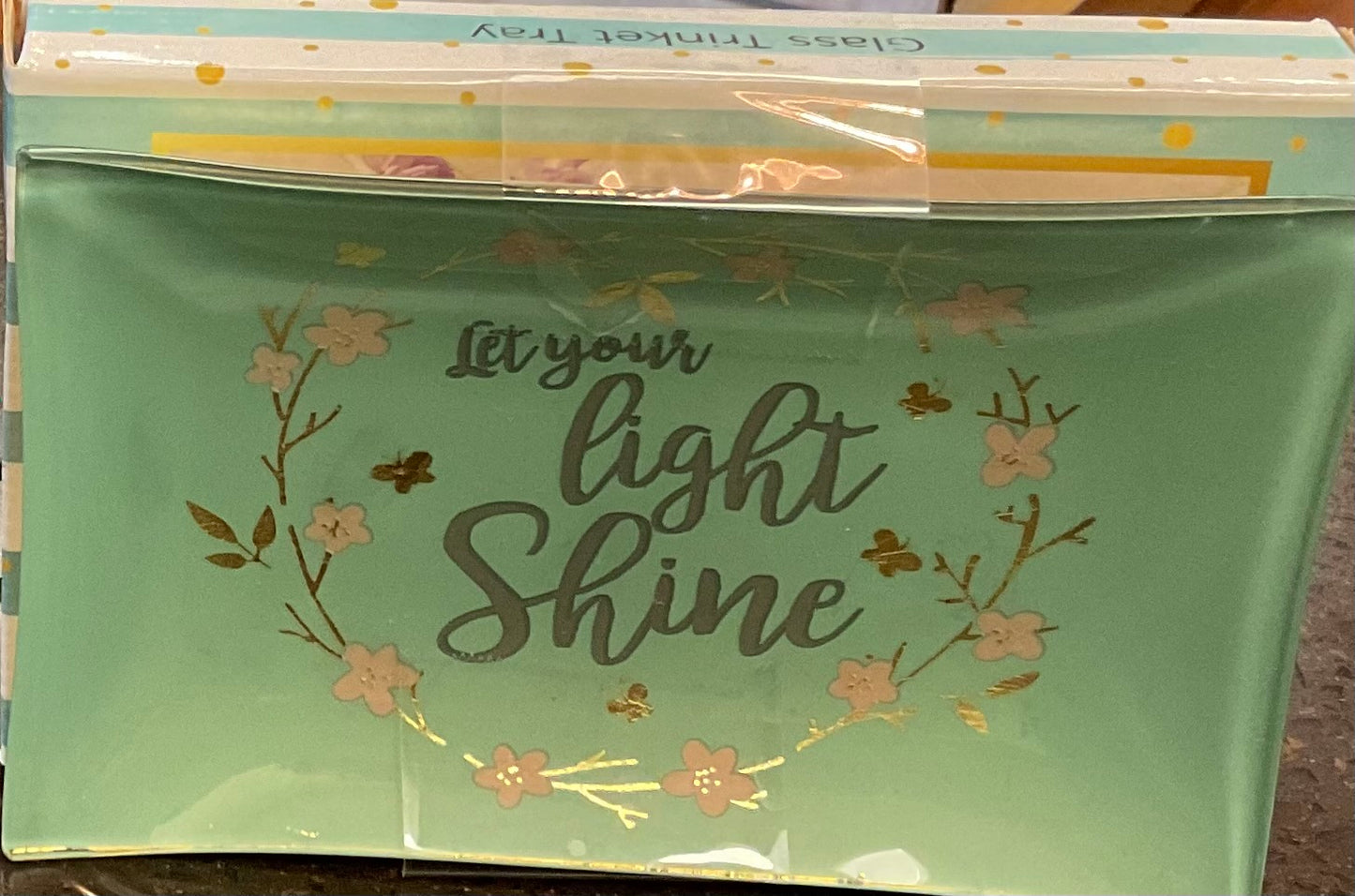 Trinket Tray Let Your Light Shi-Rectangle