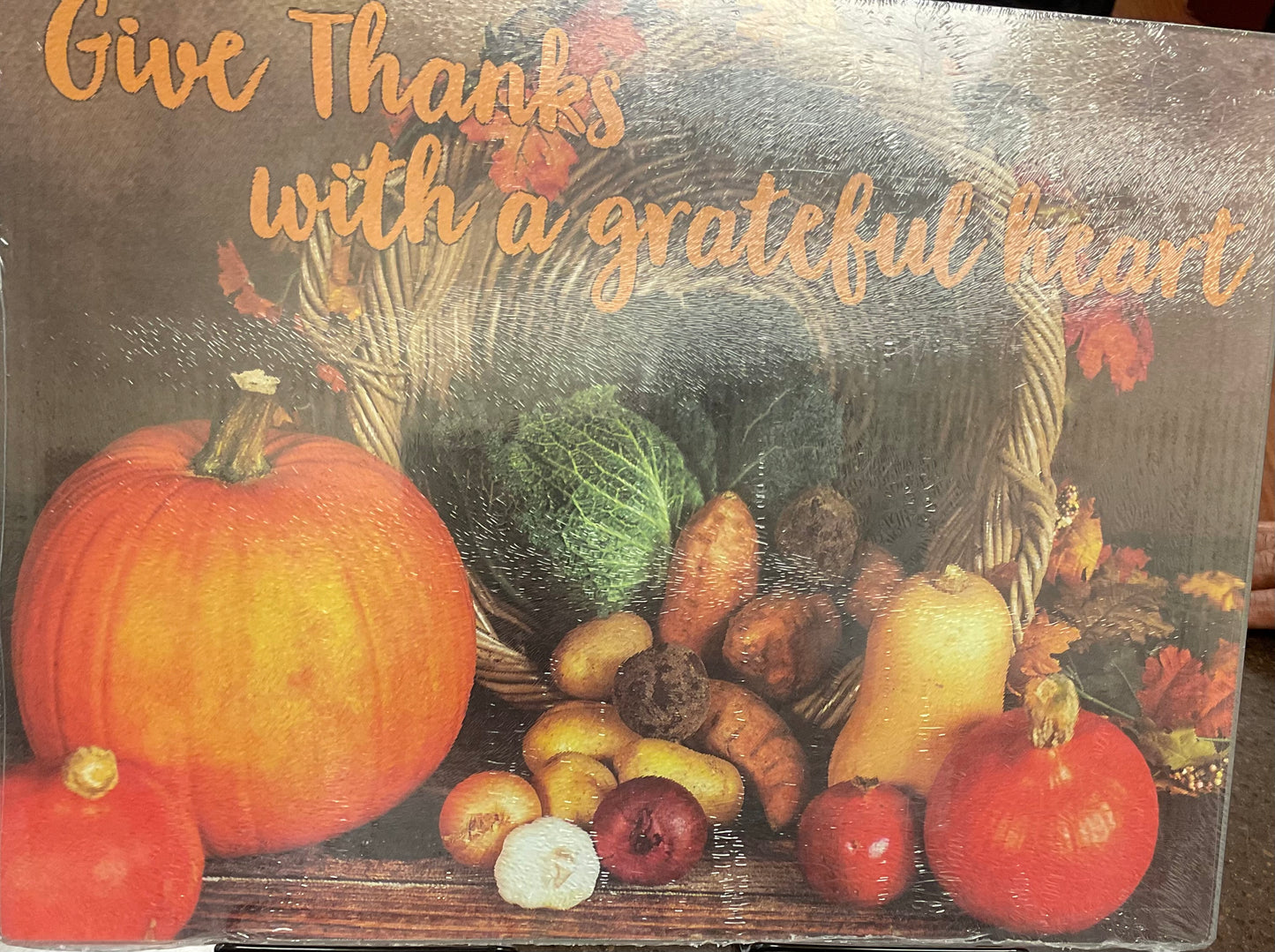 Cutting Board - Give Thanks-Large