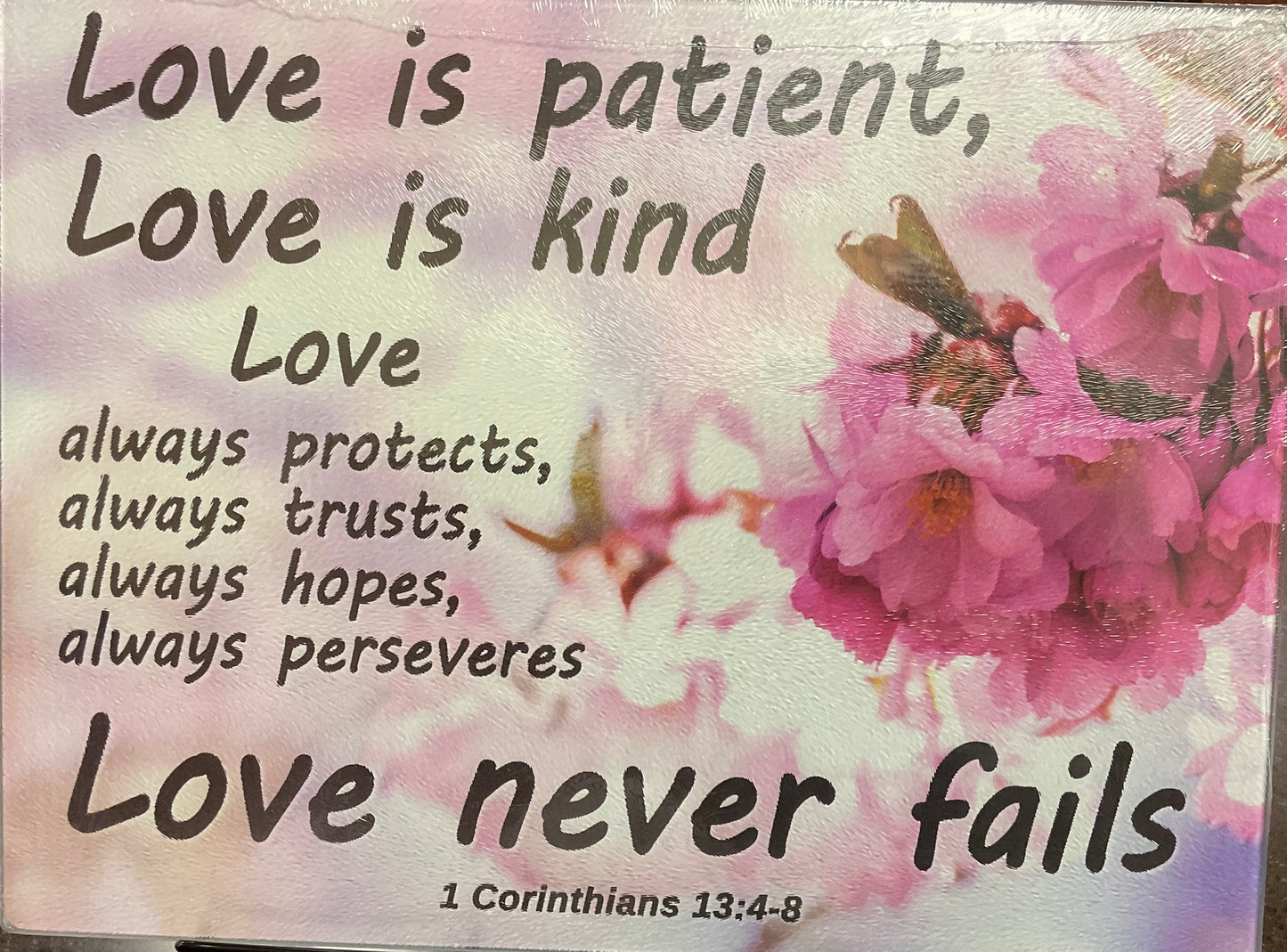 Cutting Board - Love Is Patient-Large