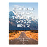 Poster - Nothing Ahead of You is Bigger - Ephesians 6:10 (Beige - No Mat Frame)