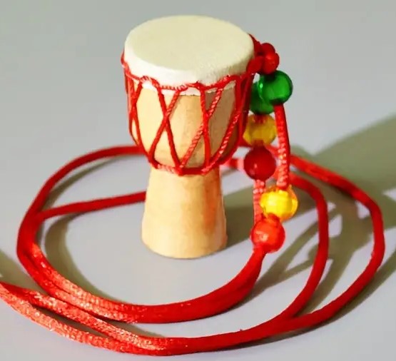 Pendant Necklace - African Drum