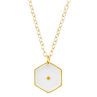 Necklace Mustard Seed - Triangle, Teardrop, Hexagon Shapes