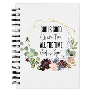 Notebook - Wire Bound - God is Good All the Time