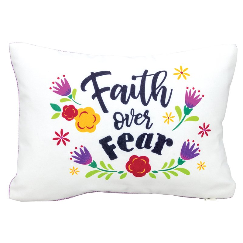 Pillow - Prayer Pocket - Faith Over Fear