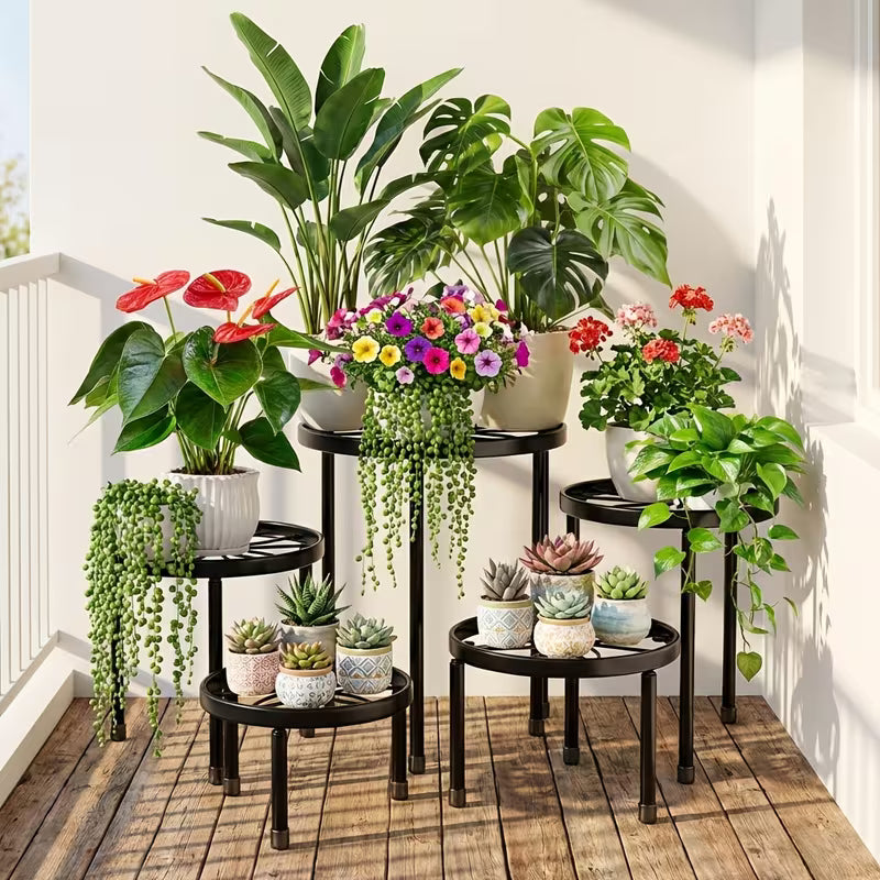 Plant Stand - Heavy Duty Metal - Black