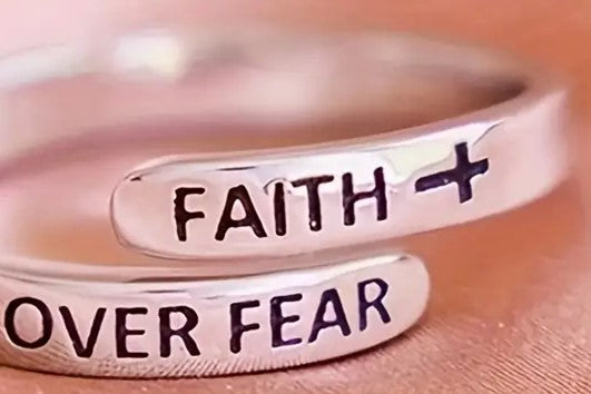 Ring - Faith Over Fear Cross