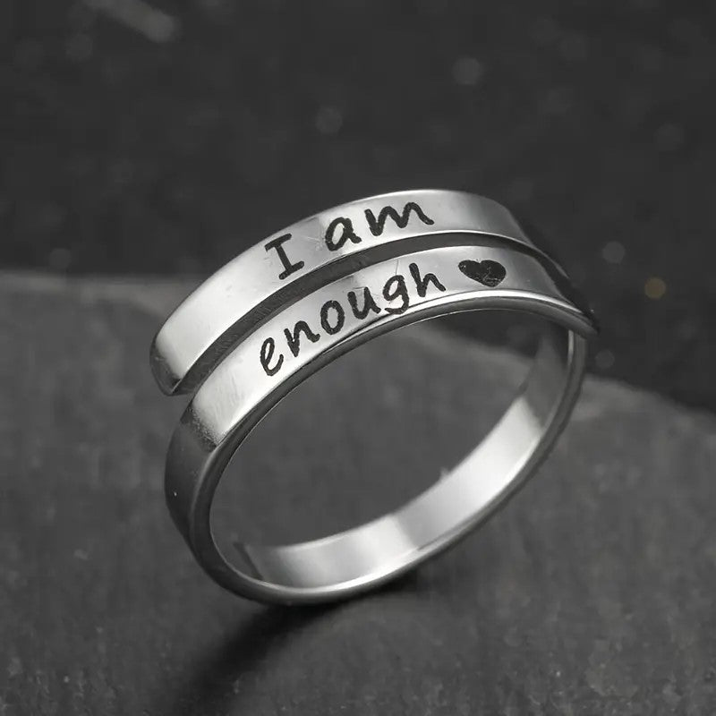 Ring - I Am Enough - Silver