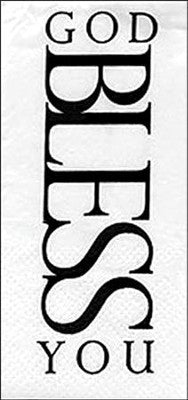 Tissues - God Bless You-White/Black : Small