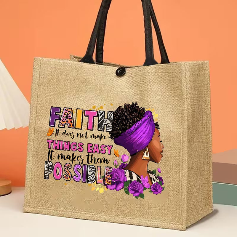 Tote - Bag - Faith it does not make...