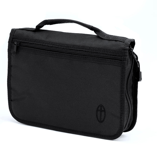 Bible Cover Canvas Black, Medium