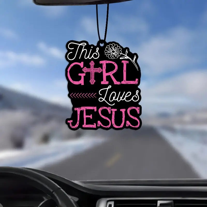 Auto - Car Air Freshner - Lord is My Light/Girl Loves God