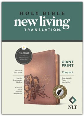 NLT Compact Size Bible - Giant Print - Thumb Index