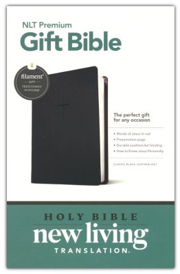 Bible Gift NLT - Black-Regular print