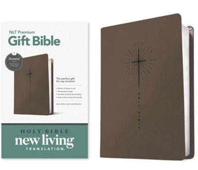 Bible Gift NLT - Brown -Regular print
