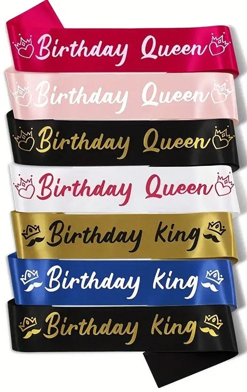 Birthday King & Queen Banner