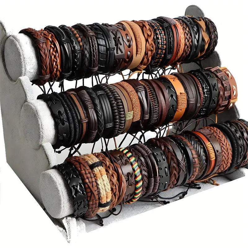 Bracelet - Leather (Brown and Black)