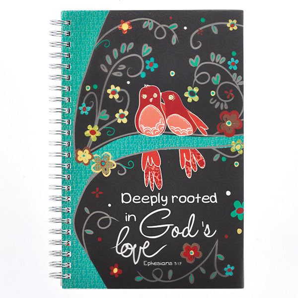 Deeply Rooted In God's Love, Wirebound Notebook/Journal