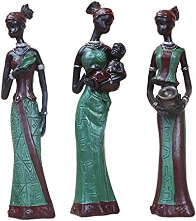 Figurine-African Tribal Ladies-3 pcs