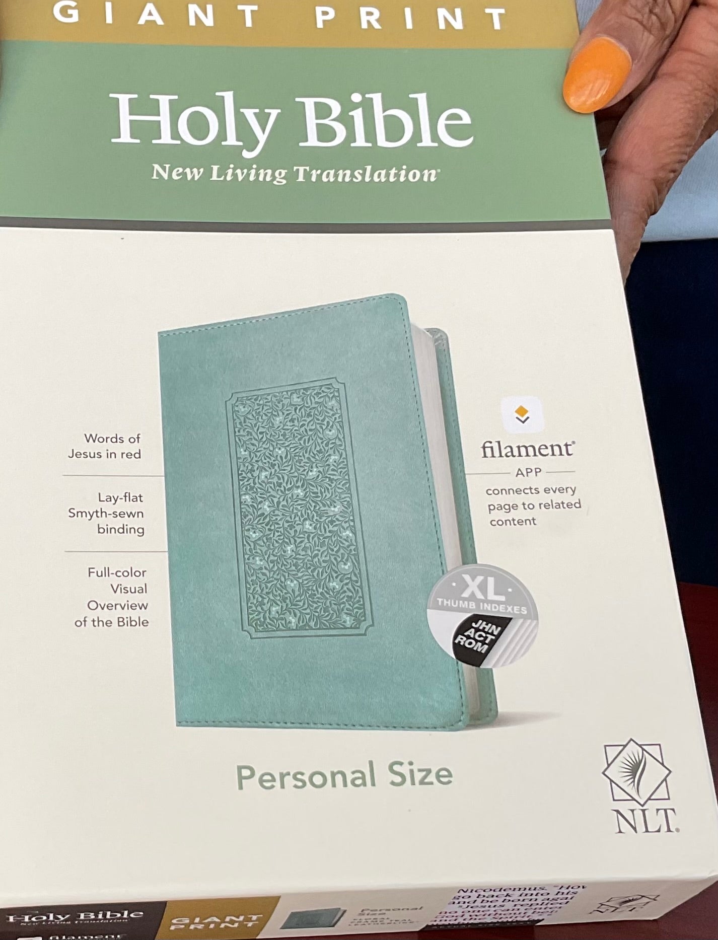 Holy Bible NLT Giant Print-Personal Size