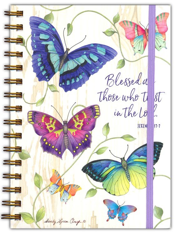 Journal - Blessed Butterfly - Spiral Journal