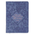 Journal - Zippered - The Lord Will Guide You Always- Medium Blue