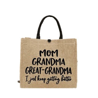 Bag-Tote - Mom Grandma Great Grandma
