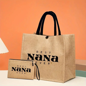 Tote plus Clutch Bag - Best Nana Ever