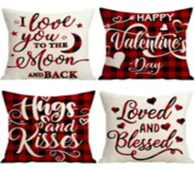 Valentine Pillow Cover 18 x 18