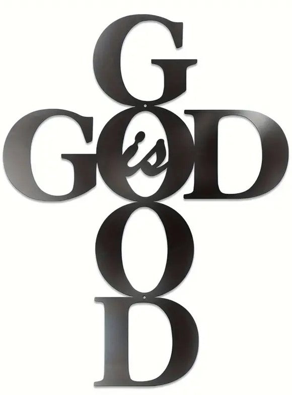 Wall Art - God is Good (Cross shape)