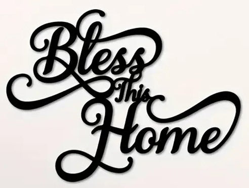 Wall Art - Metal - Bless This Home