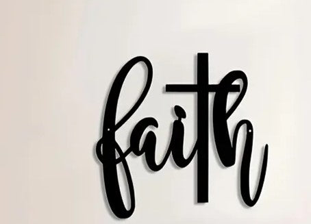 Wall Art - Metal - Faith