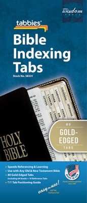 Bible Index Tabs - Gold-Regular