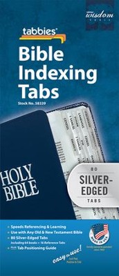 Bible Index Tabs - Silver-Regular