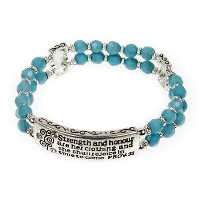Bracelet - Blue (Proverbs 31)