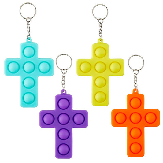 Large Cross Key Chain Plastic