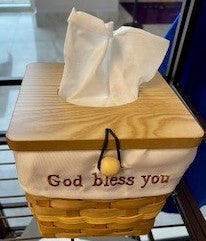 Tissue Box Basket God Bless You